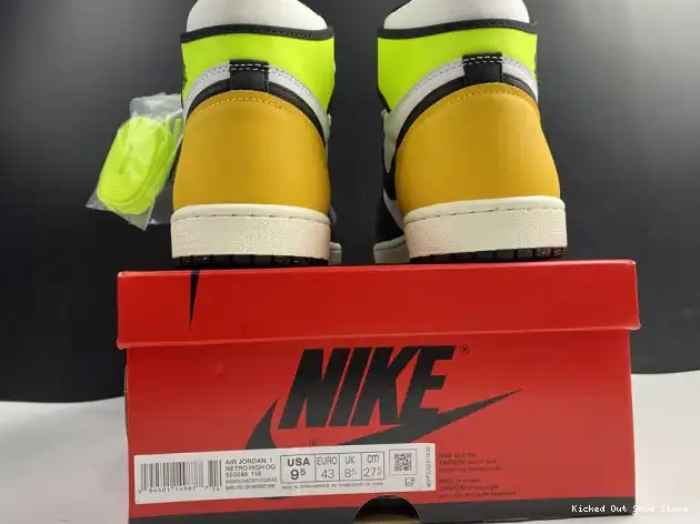 Kicked Out Shoe Store AIR JORDAN RETRO OG 'VOLT 555088-118 GOLD' 1 HIGH 0505